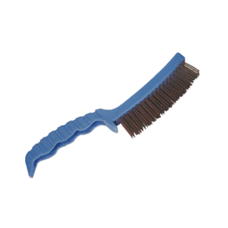 4X18 Rows Wire Brush Ergonomic Long Plastic Handle Cleaning Brush 