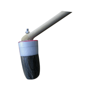 Pure Bristle Circular Wooden Handle Elbow Brush Radiation Brush Marine Brush