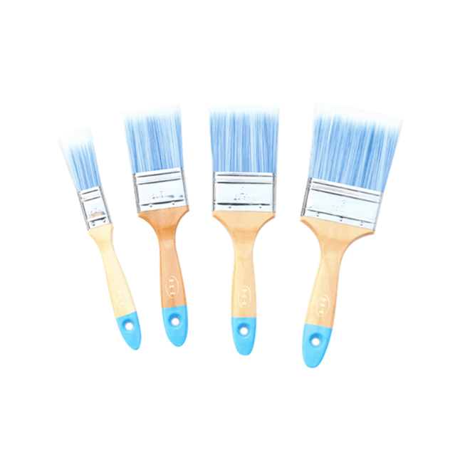 Factory Supply Low Price and High Quality PET Filaments Paint Brush Set with Wooden Handle 