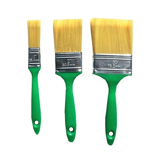 Acid Solvent Resistance Plastic Handle Acrylic Paint Brush Set with Nylon Filaments Mixed Bristle for Decoration