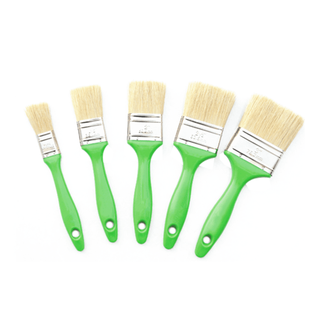 High Quality with Competitive Price Brush Set Plastic Handle White Bristle Paint Brush