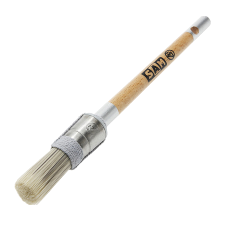 Car Detailing Paint Brush PET PBT Hair Round Head Brush for Cleaning and Painting 