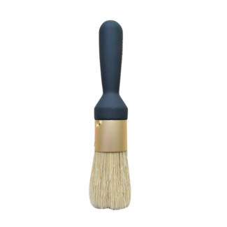 Golden Ferrule Round Head Paint Brush Detailed Brush with Soft Short Handle