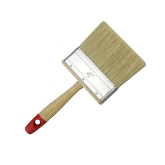 High Quality Pure Boar Hair Bristle Wooden Handle Paint Brush Furniture Painting Ceiling Block Brush