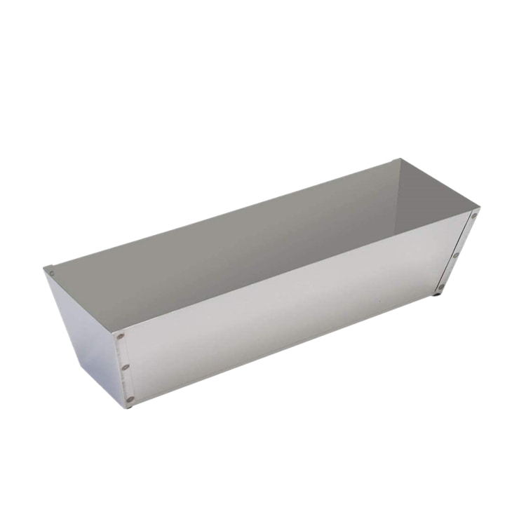 Drywall Masonry Tool Tray Bucket Putty Slot Stainless Steel & Plastic Mud Pan Taping Plastering Tapered Sides Mud Box 