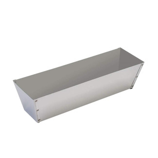 Drywall Masonry Tool Tray Bucket Putty Slot Stainless Steel & Plastic Mud Pan Taping Plastering Tapered Sides Mud Box 
