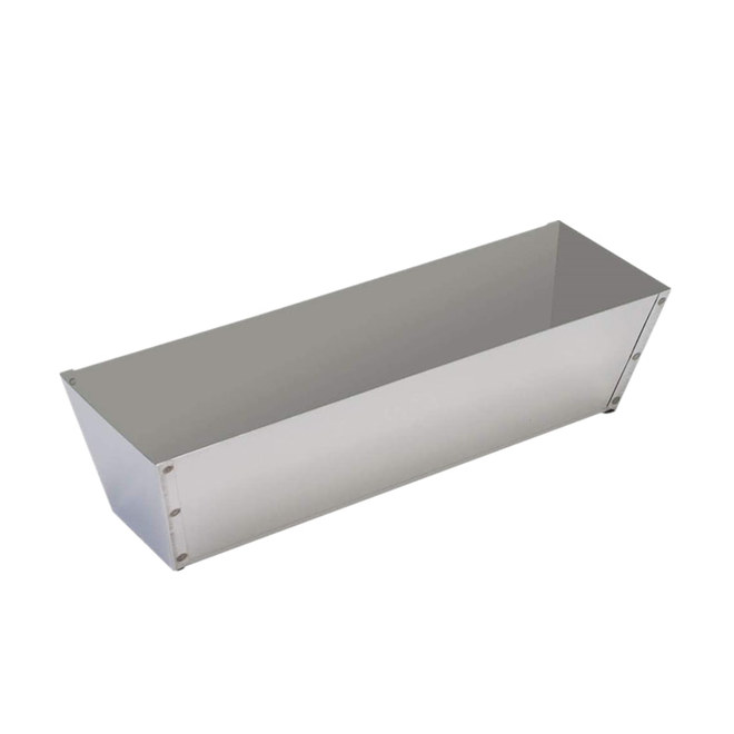 Drywall Masonry Tool Tray Bucket Putty Slot Stainless Steel & Plastic Mud Pan Taping Plastering Tapered Sides Mud Box 