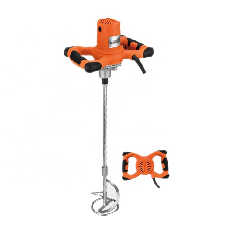 Small Portable Mini Hand Multifunctional Electric Paint Tile Cement Mixer Single Speed 950W Zinc-Plated Mortar Mixer 