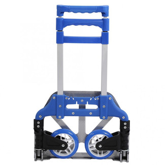 Heavy Duty Portable 200kg Capacity Cart Multi Functional Aluminum Alloy Folding Hand Truck and Dolly Trolley for Travel Shopping 