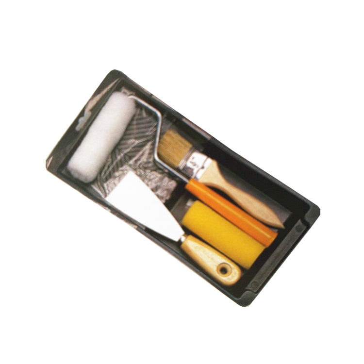 Premium 4 inch Paint Roller Kit 6 Piece Trim and Touch Roller Kit 