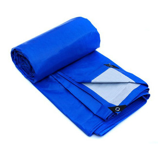 Blue Tarps Heavy Duty Waterproof PE Tarpaulin Durable Sheet Roll Cover Polyethylene Woven Fabric with Reinforced Edges