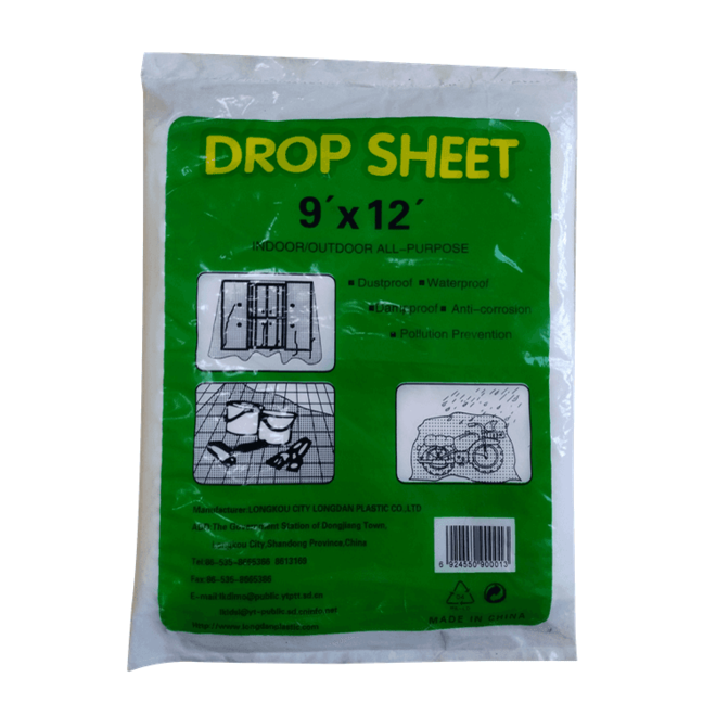 Customized Plastic Protecting Tarpaulin Painter Drop Cloth Drop Sheet Anti Corrosion Table Covers 