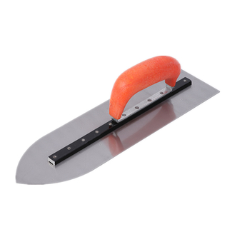 Round Head Integrated Molding Mn Steel Blade ABS Plastic Handle Plaster Trowel Metal Brick Knife Concrete Spatula Tool 
