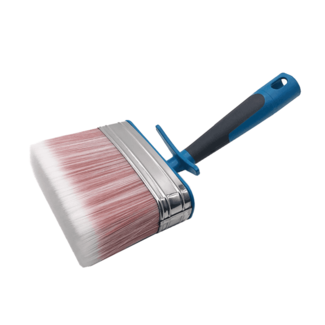 Professional Synthetic PET Sharpened Wire Bristle Paint Brush Plastic Handle Ceiling Cleaning Paste Brush 