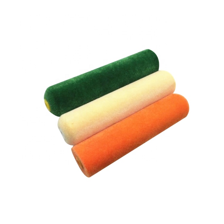 Flocked Edger Paint Roller High Density Flocking Foam Roller Cover for Painting Home Office Room