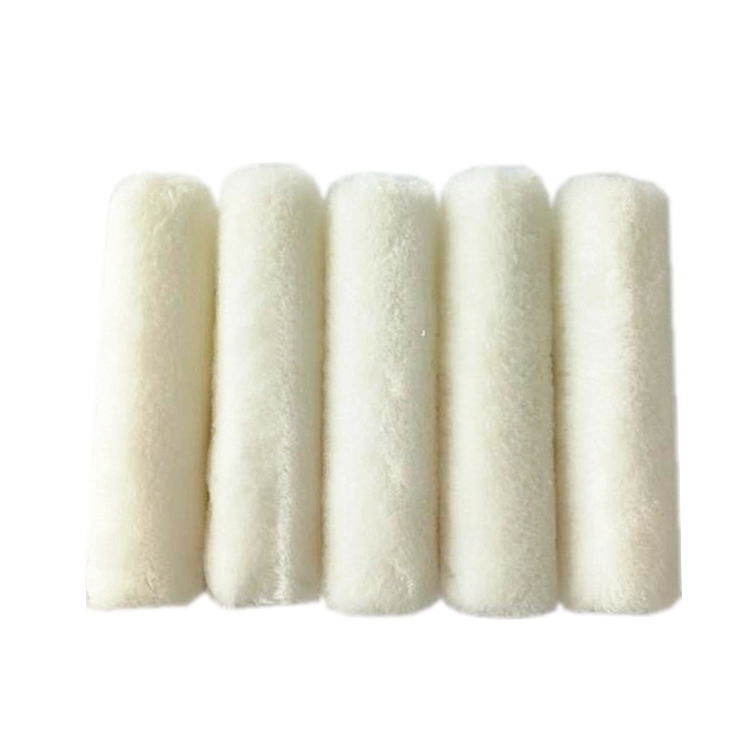 100mm Mini lamb wool paint roller set 10pc pack mohair roller sleeve edger trim