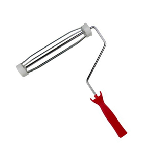 Free Sample US Style Red Plastic Handle 4 Wires Paint Roller Frame