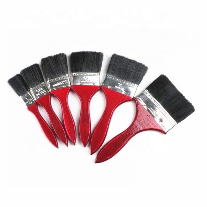 Professional Cheap Price Painting Tools Nylon Bristle Hair Disposable Paint Brushes with Different Sizes