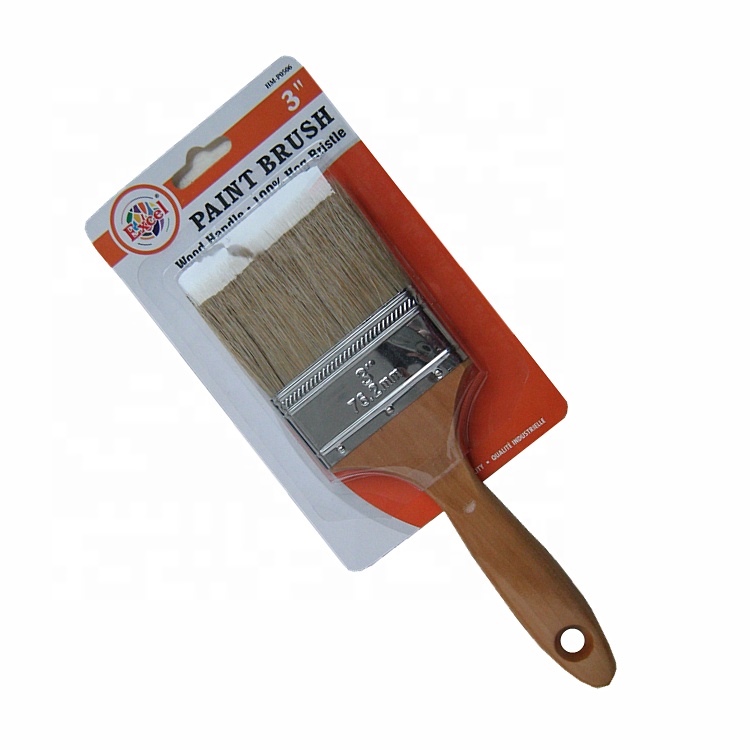 Cheap Vanish Brush Solvent and Acid Resistant Customized Paint Brush with Wood Handle Lacquered