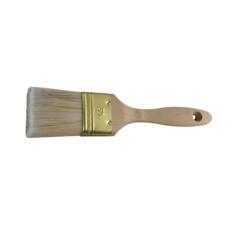 50mm Paint Brush Hollow PET Filaments Copper Plated Ferrule Maple Handle