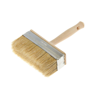 Synthetic Bristles Ceiling Brush Cleaning Brush Economy Wooden Handle Wall Paint Brush with Bucket Hook