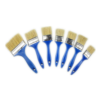 Excellent Quality Plastic Handle Bristle Hair Cheap Price Full Sizes Wall Paint Brush Set