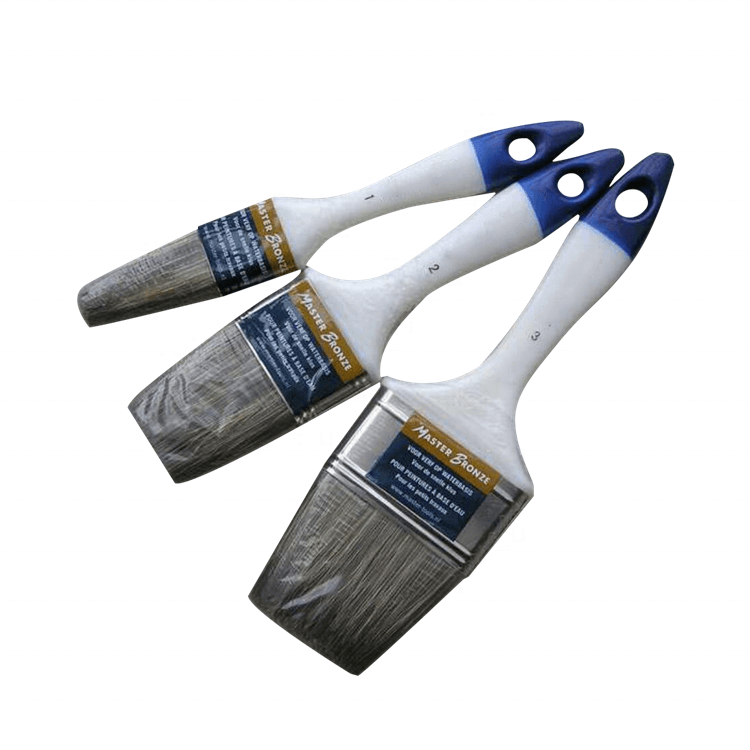 Netherlandish Brushes Plastic Handle LPSM Tarpered FilamentS Solvent Resistant Paint Brush Set