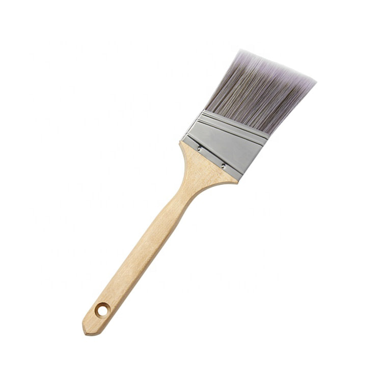 Polyester Brush Angle Sash 4 Different Sizes Nylon Bristle Painter Brush with Beech Handle
