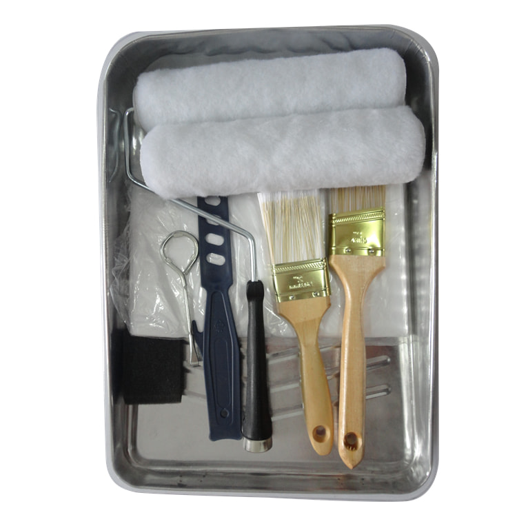 All Purpose Painting Tools Kit Paint Roller Brush Sets Home Decoration Industrial Use