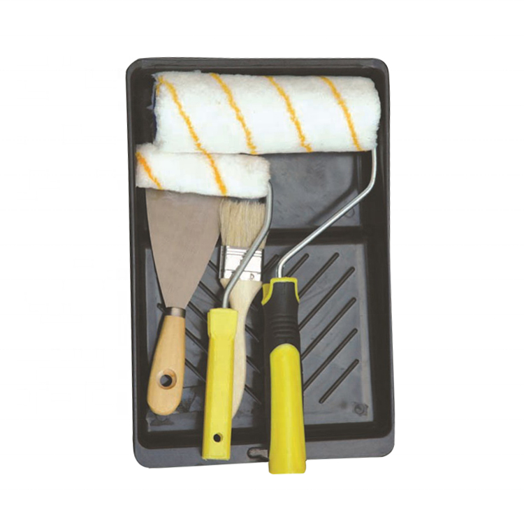 Paint Tray Kits 7PC Painting Wall Roller Brush Set Cheap Price From Manufacturers China