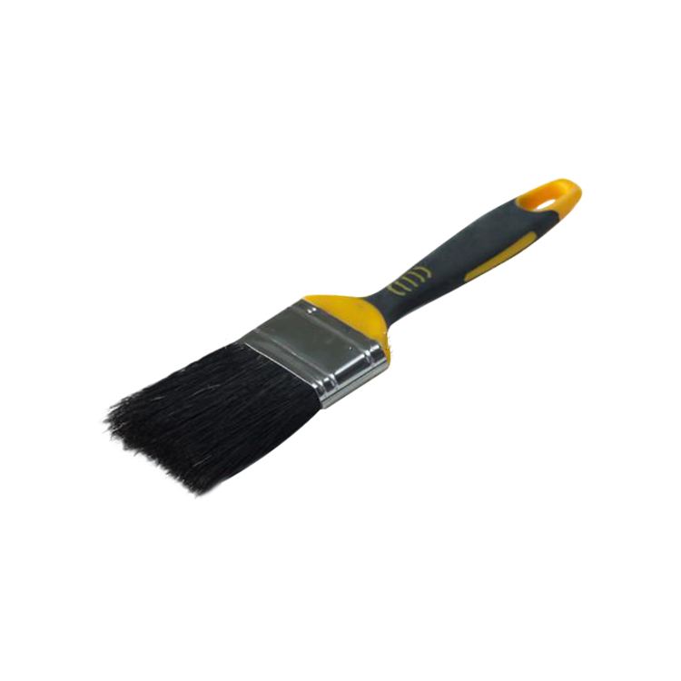 Flat Boar Brush Paint Brush Rubber Handle 25mm 40mm 50mm
