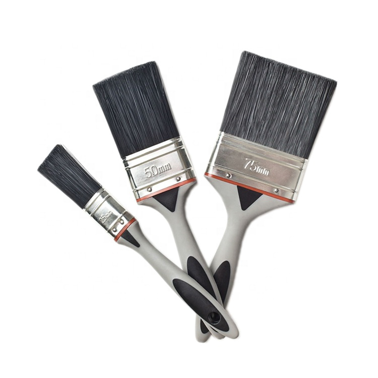 Different Size New Plastic Handle Synthetic Filaments Paint Brushes Watercolor Acrylic Brush for Wall Oil Painting