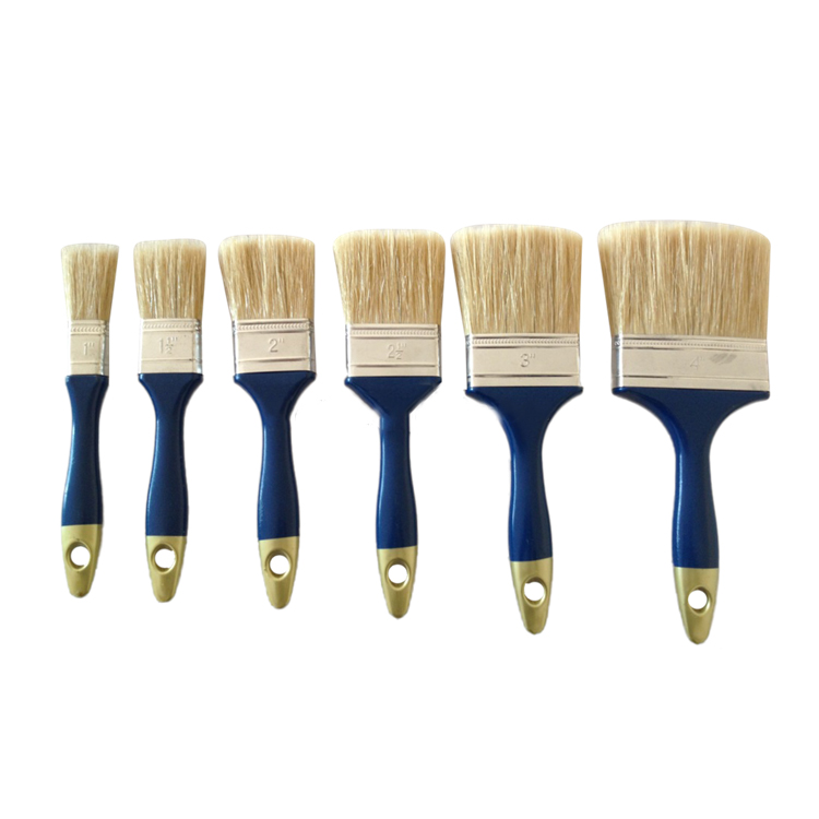 Bristle & PET Mixed Paint Brush set Corner Brush Tapered Synthetic Filaments