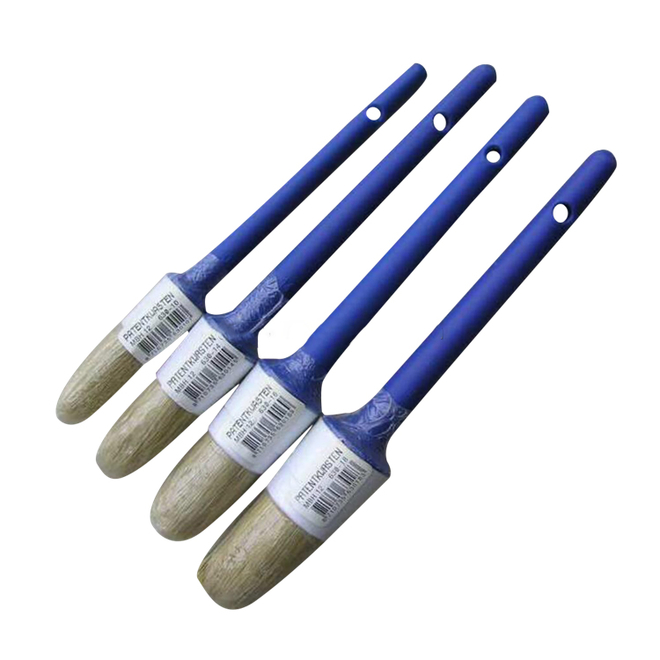 Professional Synthetic Painter Bristle Round Paint Brush Set with Plastic Handle
