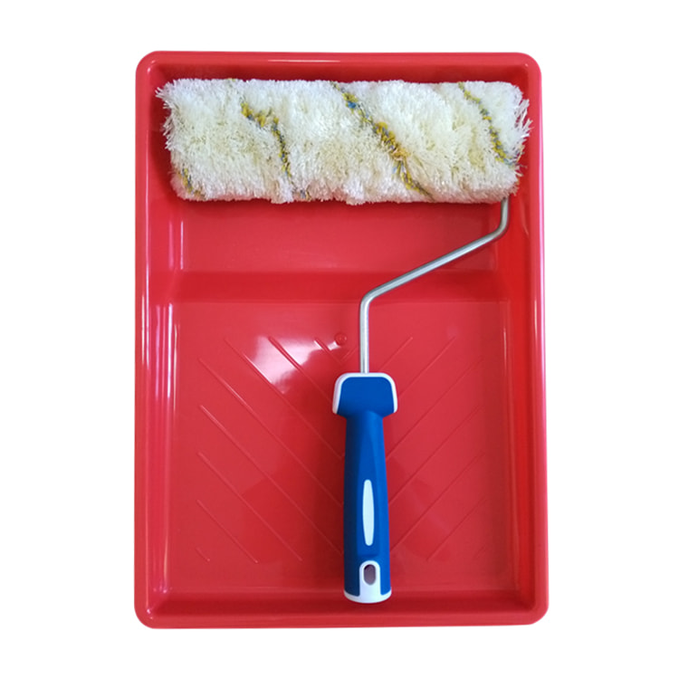 Best Quality Paint Roller Set 3 Piece 250mm Deluxe Roller Frame with High Twist Fabric Roller Cover