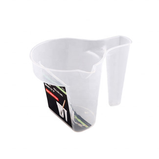 Flexible Clear Plastic Paint Cup Paint Pot for Wall and Floor Painting Work
