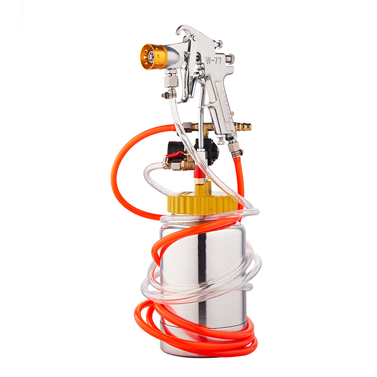 Pneumatic Paint Tank Natural Stone Mini Paint Spray Gun Colourful Lacquer Airbrush 2L Pressure Bucket Marble Paint Sprayer