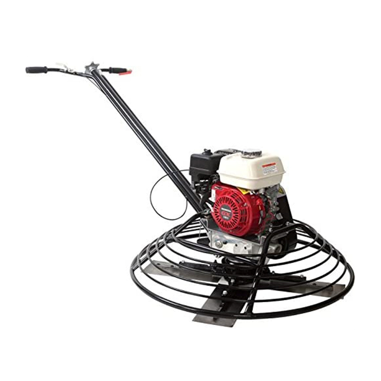 Walk Behind Concrete Power Trowel Machine Cement Road Plasterer Gasoline Diesel Engine Square Troweling Machine