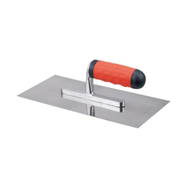 Rubber Handle Spreader Stainless Steel Tile Flooring Grout Float Concrete Finishing Flexible Plastering Skimming Trowel