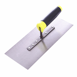 Mason Tools 130mm Paint Carbon Steel Plastering Trowel with Comfort TPR Handle