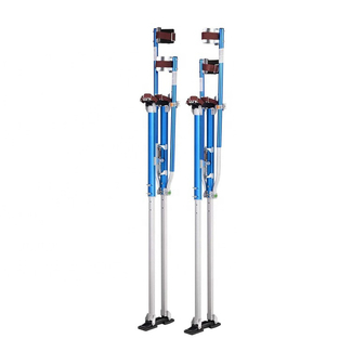 Durable Aluminum Drywall Stilts Height Adjustable 48 to 64 Inch Lifts Tool for Sheetrock Painting Plastering or Cleaning
