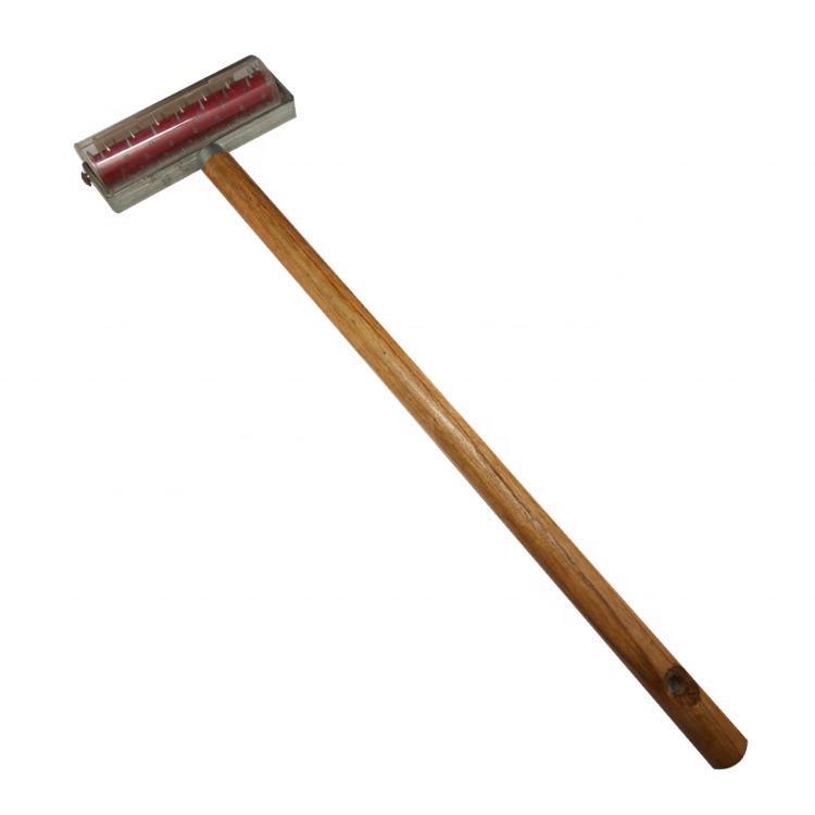 Bubble Removing Toothed Rotor Spike Roller Wallpaper Tool Barbed Roller with Long Wooden or Aluminium Alloy Handle