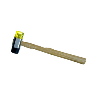 Mallet Double-Face Soft Rubber & Plastic Hammer Leather Craft DIY Project Tools