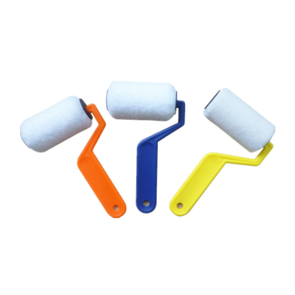 New Style Trim Guide Color Corner Roller Disposable 75mm Mini Textured Soft Woven Trim Roller Edger Painting Roller Brush
