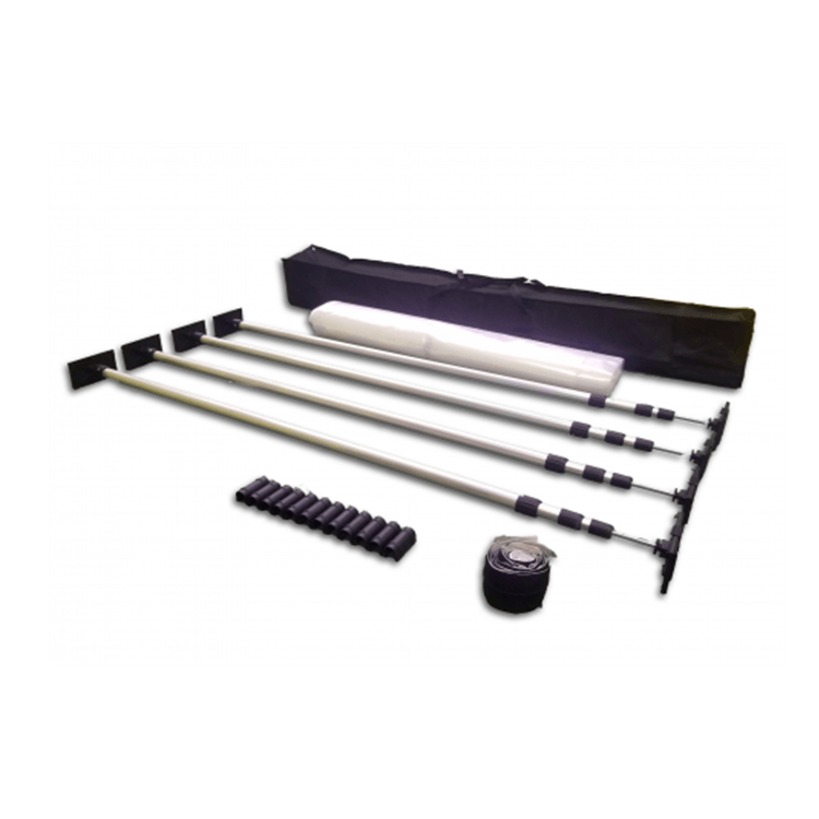 Dust Barrier System Include Ceiling Rails 4PK 12ft 3.9M Extension Poles and Adhesive Zippers Door Dust Containment Set