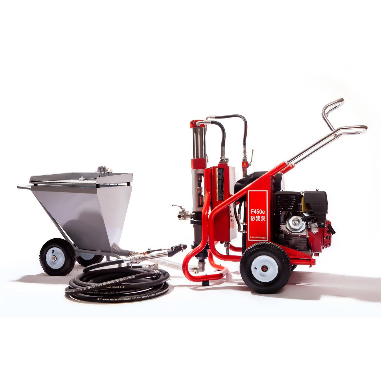 Cement Mortar Sprayer Piston Pump Mortar Spraying Machine for Thick Fireproof Coating and Cement Self-leveling