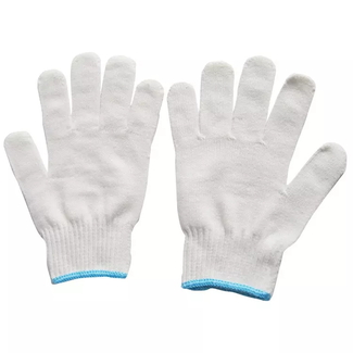 Household Personal Use Work Protective Gloves White Cotton Knitting Working Gloves Safety Full Finger Labor Gloves