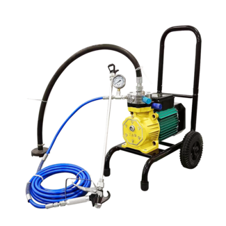 Commercial Airless Paint Sprayer with Cart 1500W 4L/min Electric Painting Machine for Home Interior Exterior Wall Spraying