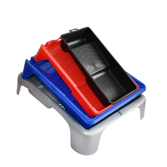 Heavy duty paint tray liners for 4 7 9 inch rollers ribbed deep well small plastic trays reusable with some paints