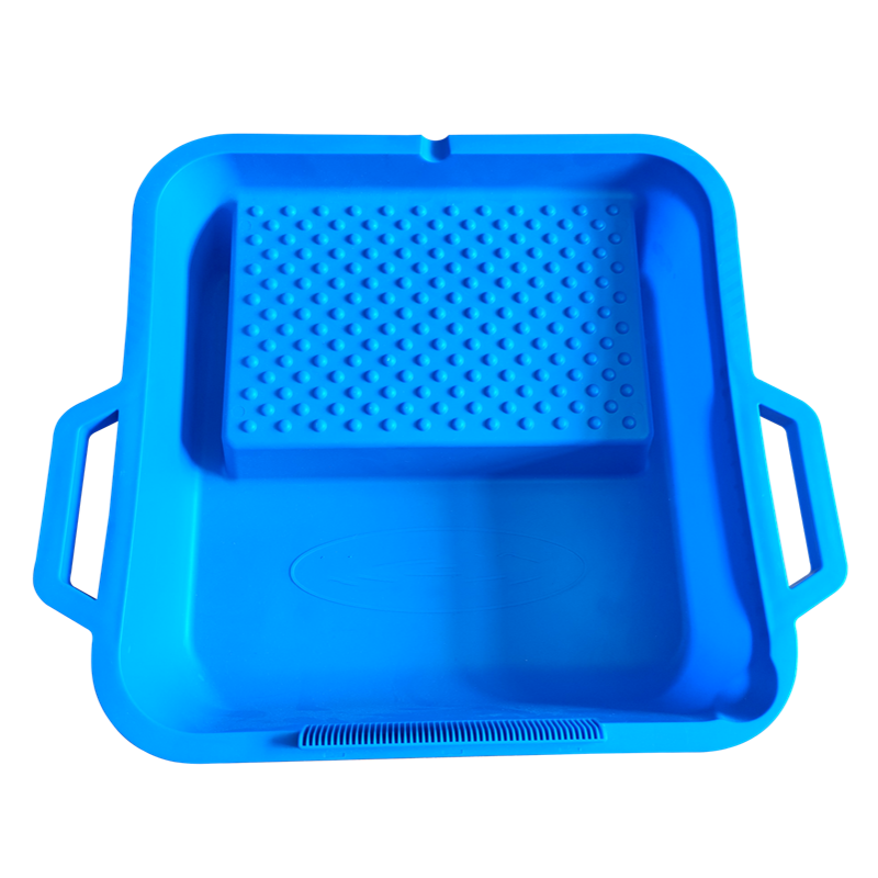 Sanfine Brush Paint Bucket Deep Plastic Lacquer Tray Paint Storage with Handles for Moving Conveniently
